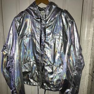 FOREVER 21 | Holographic Jacket (Plus Size)
